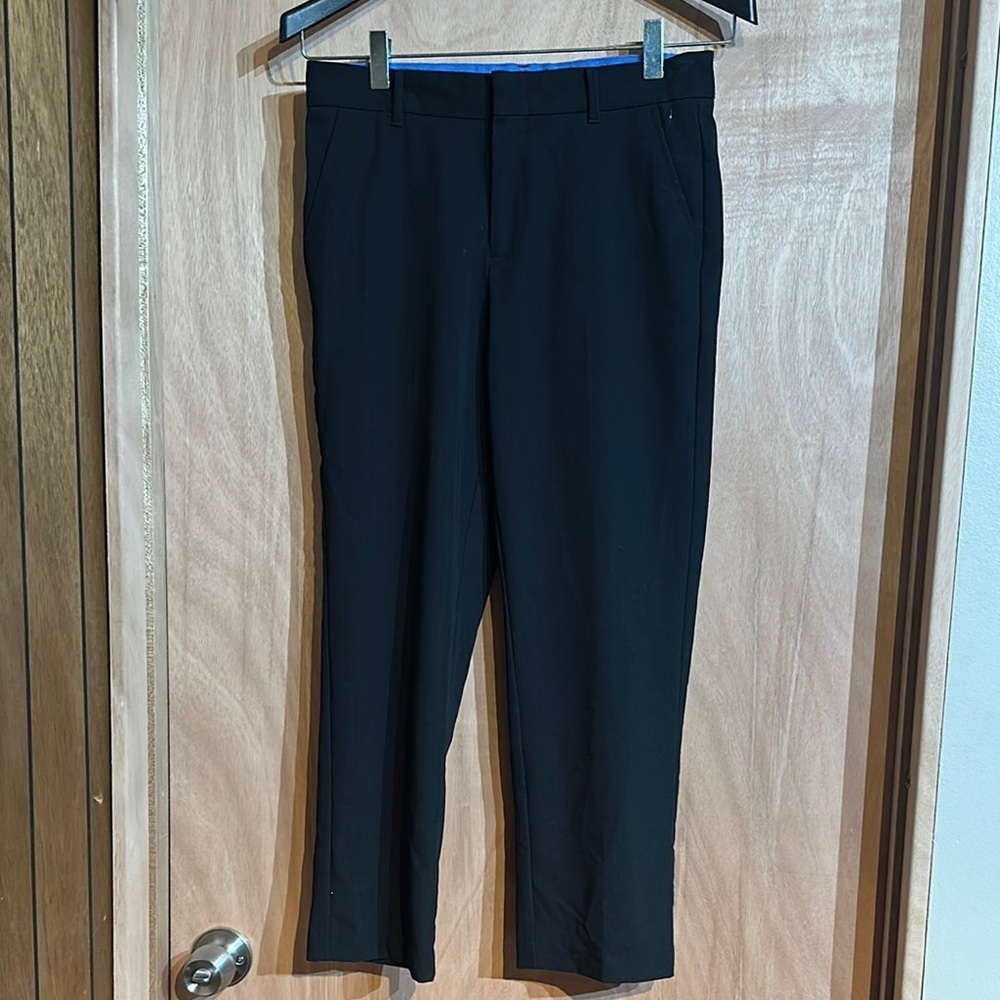 Izod Black and White Trousers 12 husky